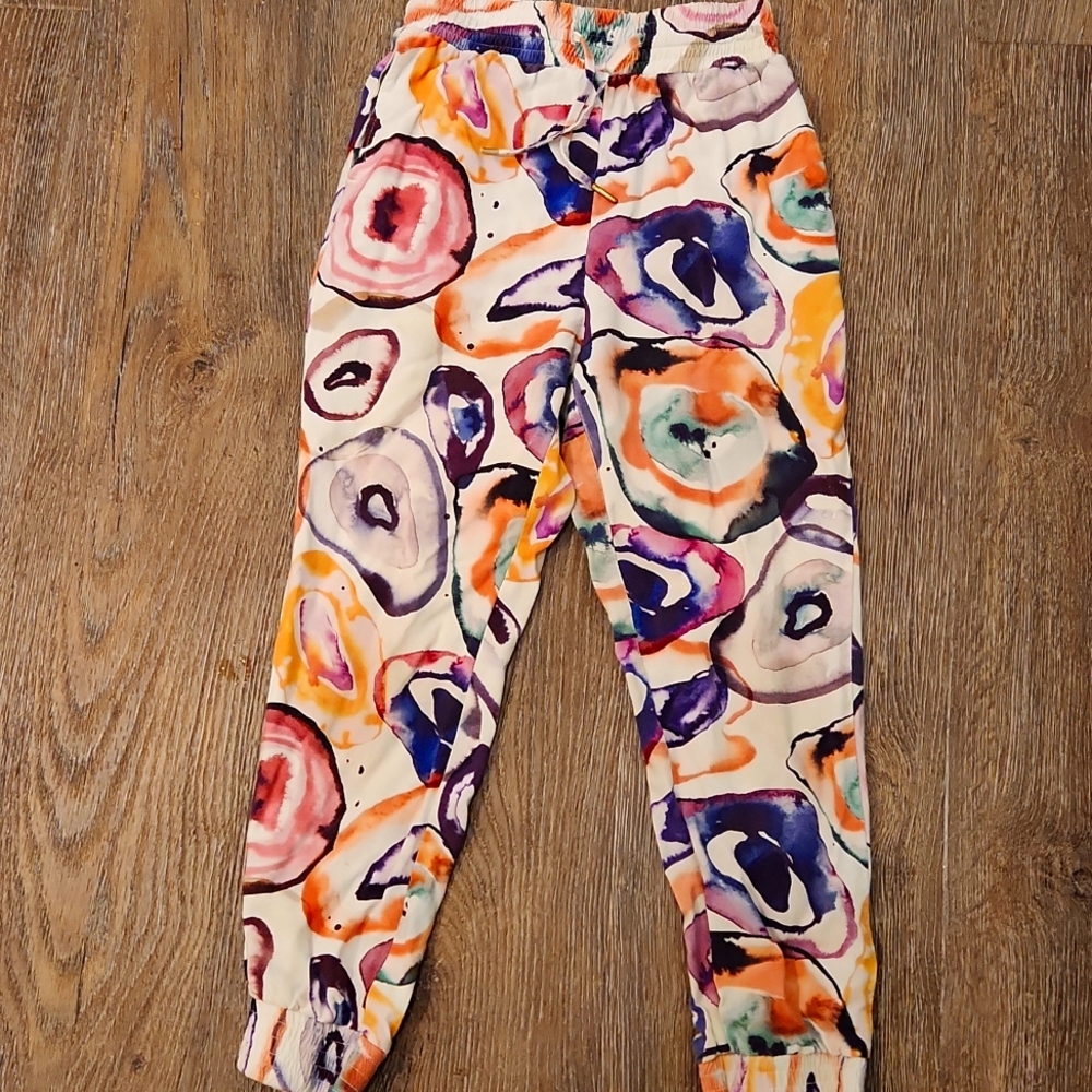 MOLO 100% Rayon Designer Print Pants Little Girl Size 116 cm (5/6T)